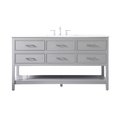 Elegant Lighting 60 in. Single Bathroom Vanity, Gray VF19060GR